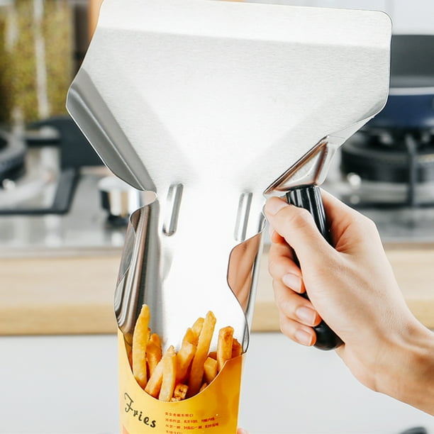 Stainless Steel French Fry Fries Shovel Stainless Steel Bagger for Home & Commer Stainless Steel French Fry Fries Shovel Stainless Steel Bagger for Home & Commer
